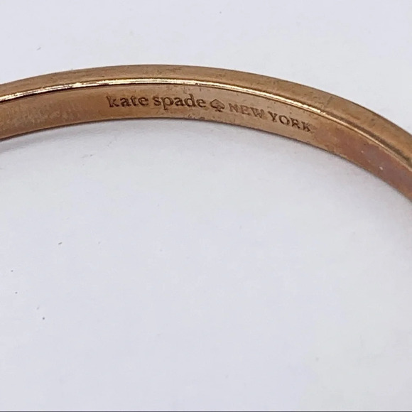 Kate Spade Love Notes Rose Gold Hinged Bangle - Picture 3 of 3